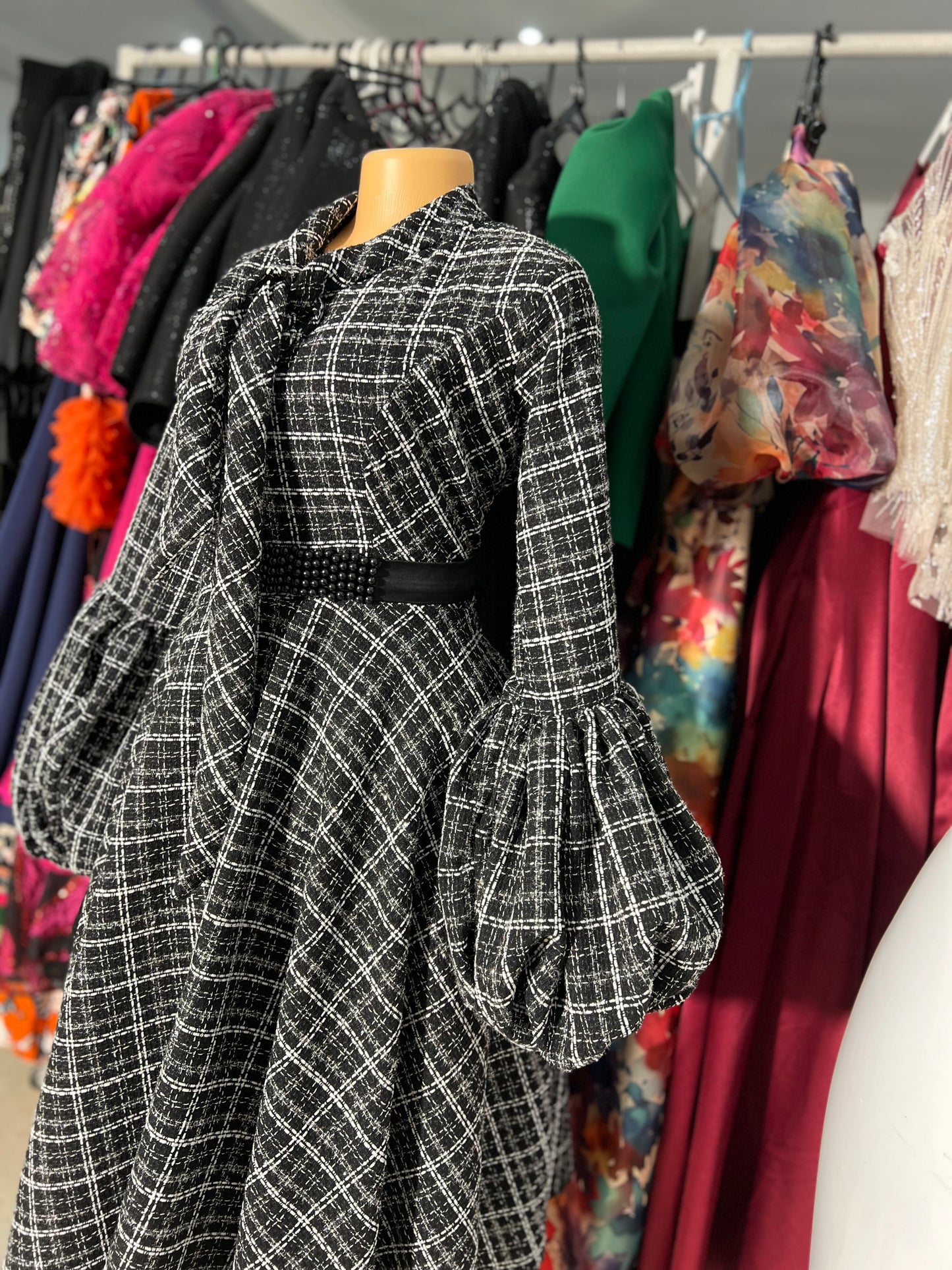 Shenell tweed dress