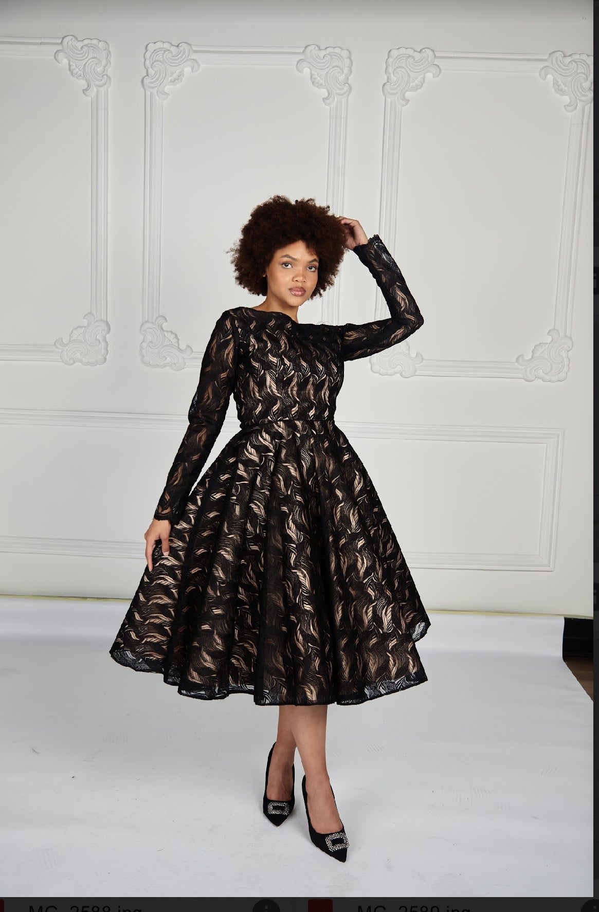 Shenell scarlet dress