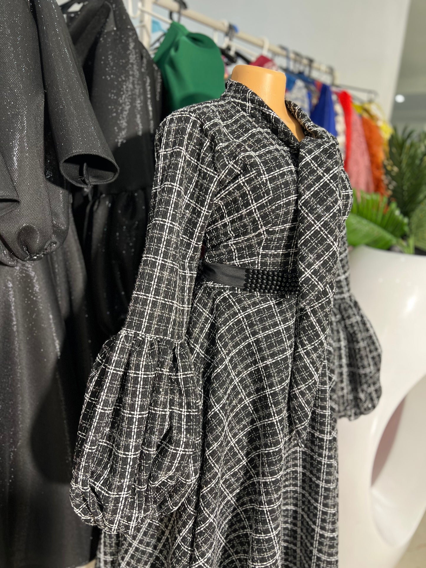 Shenell tweed dress