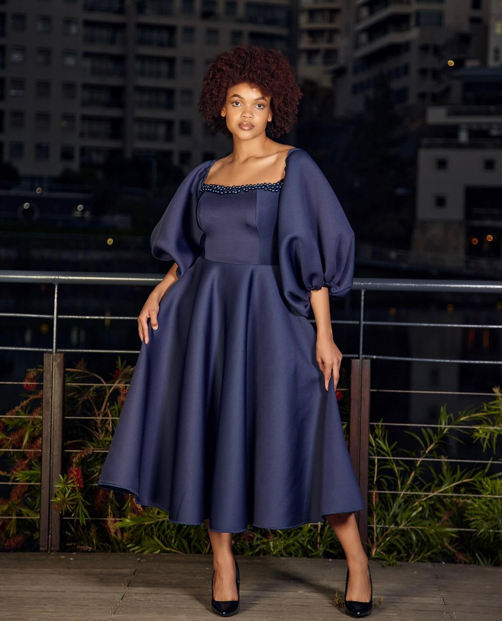 knee length puffy dress Pink Off-shoulder Puffy Knee Length Formal Dress