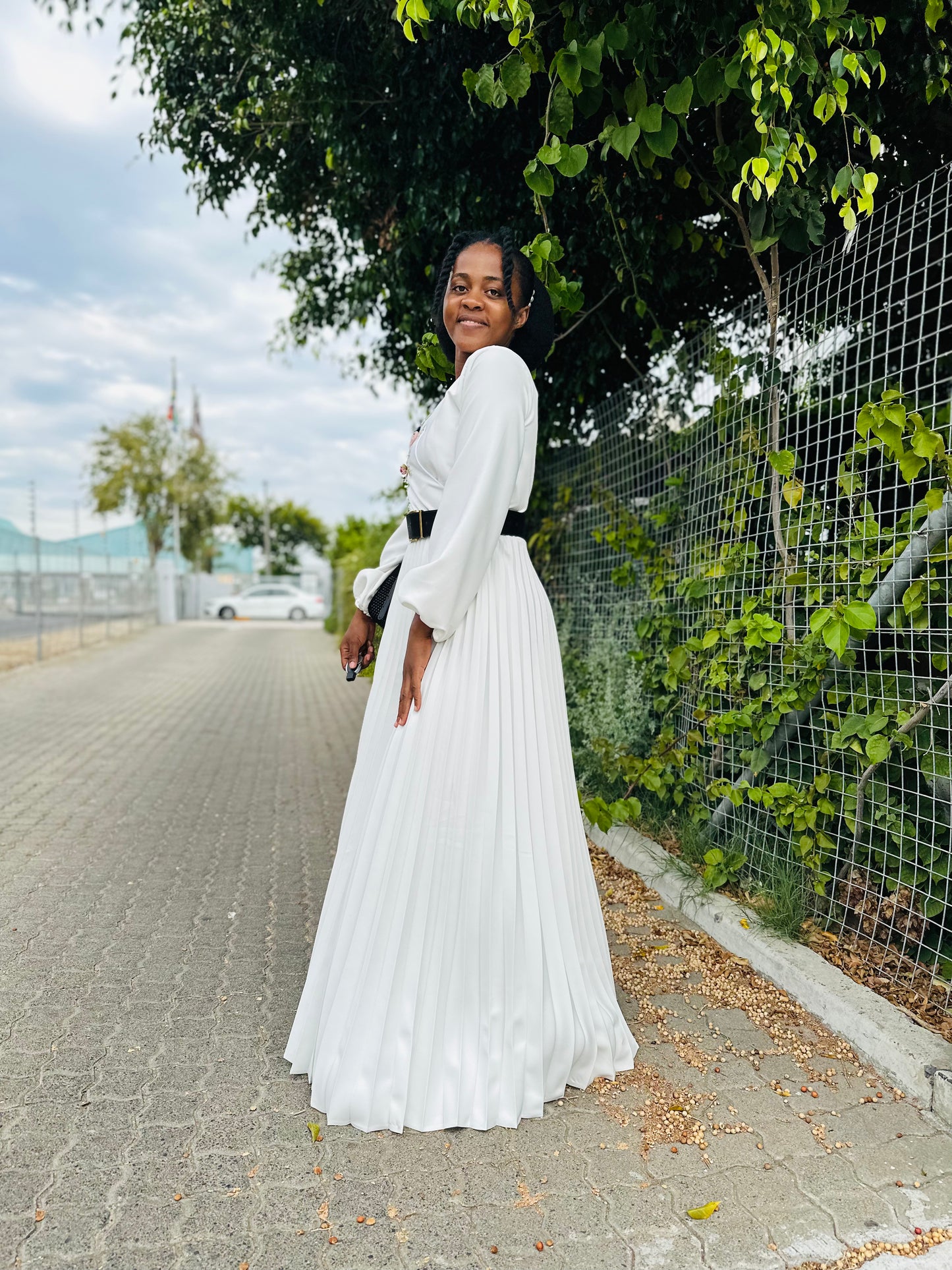 Shenell pleated dress 0002