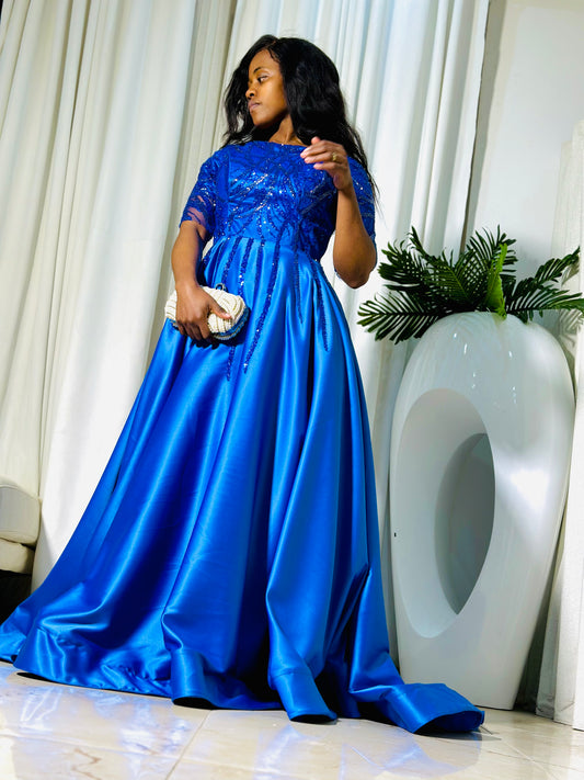 Shenell tweedia blue dress