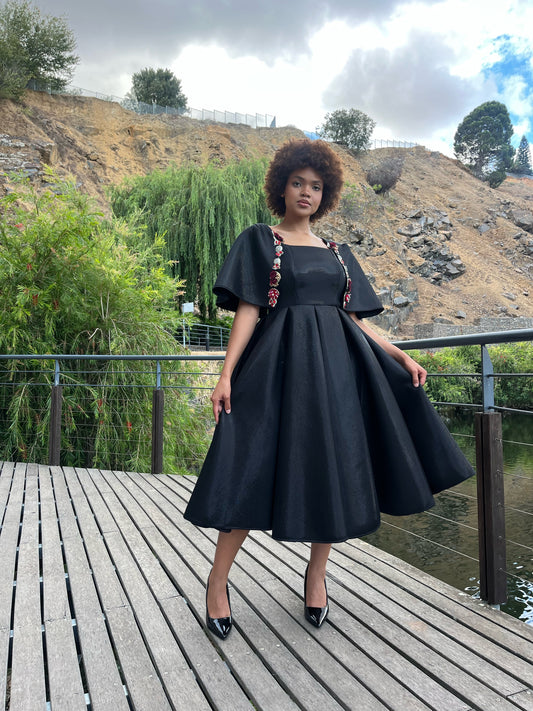 Shenell morosa black dress