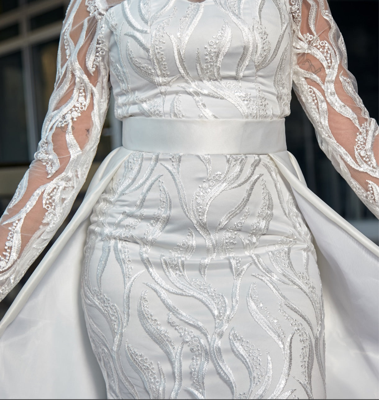 shenell wedmed design dress