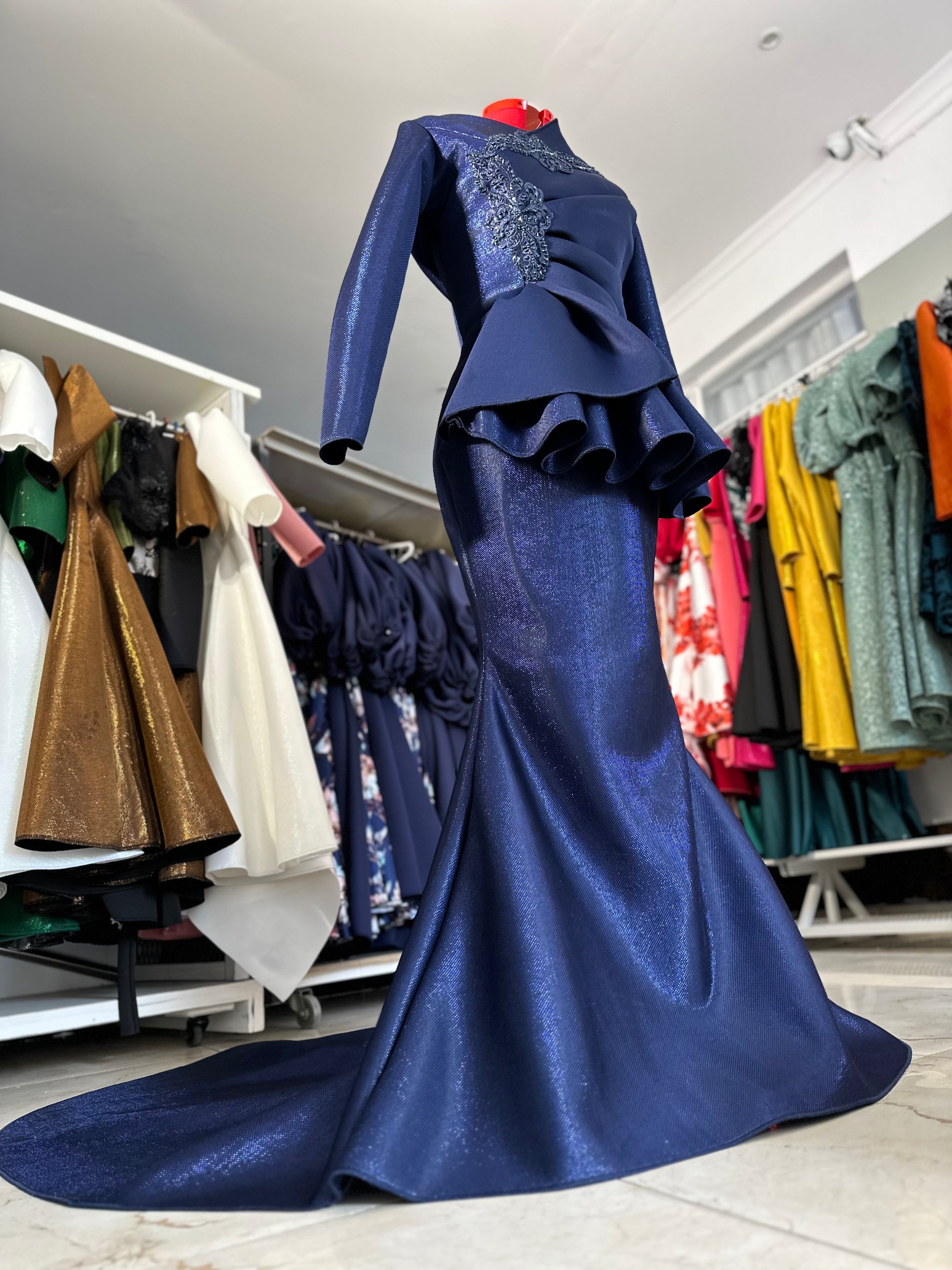 Peplum dress muslimah clearance